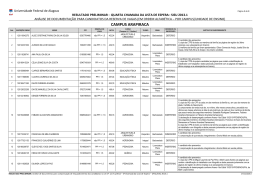 RESULTADO PRELIMINAR AN&Aacute;LISE DE DOCUMENTOS