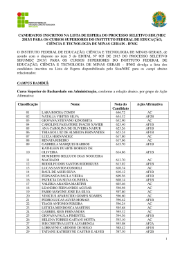 Lista de espera Sisu/MEC/2013-1