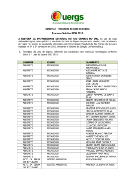 Confira a lista dos aprovados - Secretaria de Desenvolvimento