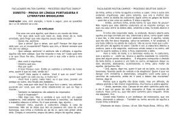 VESTIBULAR 2009/2 e GABARITO