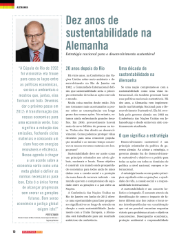 Dez anos de sustentabilidade na Alemanha