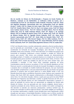 Escola Paulista de Medicina C&acirc;mara de P&oacute;s
