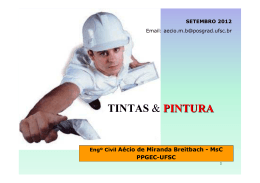 Apresenta&ccedil;&atilde;o Tintas ECV