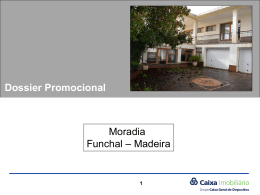 Dossier Promocional Moradia Funchal – Madeira