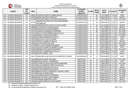 Resultado - Teste de avalia&ccedil;&atilde;o f&iacute;sica