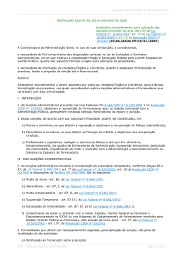 INSTRU&Ccedil;&Atilde;O DGA N&ordm; 52, DE 04 DE MAIO DE 2005