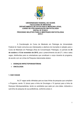 Veja aqui - P&oacute;s-Gradua&ccedil;&atilde;o em Patologia