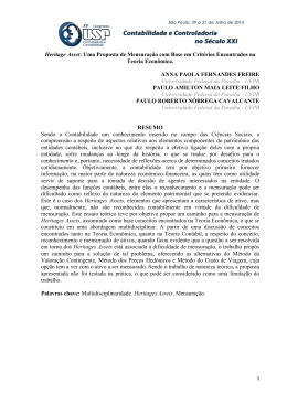 137 - Congresso USP de Controladoria e Contabilidade