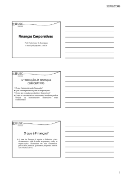 O que &eacute; Finan&ccedil;as? - paulorodrigues.pro.br