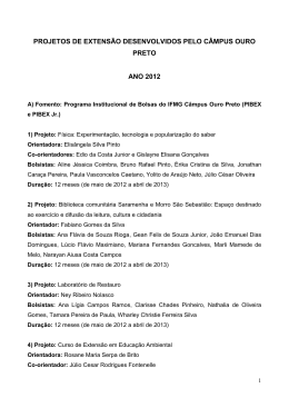 C&acirc;mpus Ouro Preto