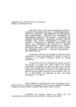 A&Ccedil;&Atilde;O DE COBRAN&Ccedil;A DE SEGURO