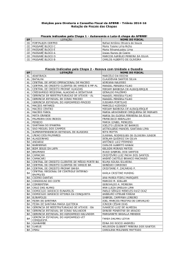 Elei&ccedil;&otilde;es para Diretoria e Conselho Fiscal da AFBNB