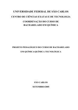 Projeto pedag&oacute;gico - Pr&oacute;-Reitoria de Gradua&ccedil;&atilde;o UFSCar
