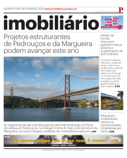 Projetos estruturantes de Pedrou&ccedil;os e da