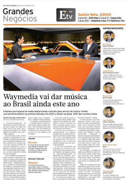 Waymedia vai dar música ao Brasil ainda este ano