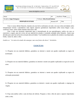 Este &eacute; o nosso &uacute;ltimo bimestre, durante este ano