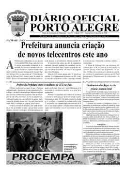 DI&Aacute;RIO OFICIAL Prefeitura anuncia cria&ccedil;&atilde;o de novos telecentros