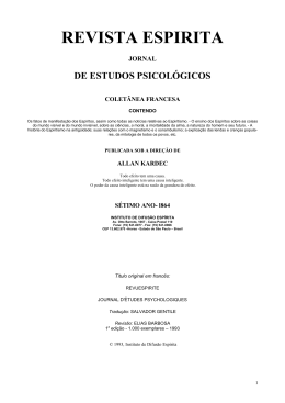 Revista Esp&iacute;rita de 1864