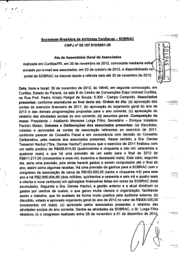 30 de Novembro de 2012