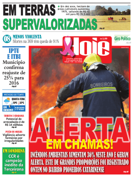 inc&ecirc;ndios ambientais aumentam 36% neste ano e