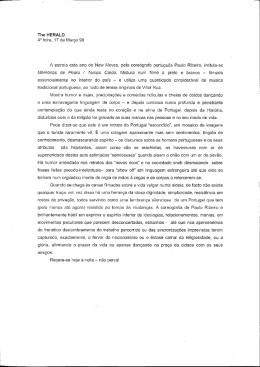The HERALD 4&deg; feira, 17 de Mar&ccedil;o 99 A estreia este ano do New