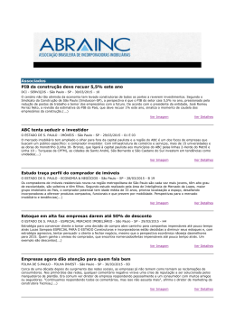 Associados PIB da constru&ccedil;&atilde;o deve recuar 5,5% este ano ABC