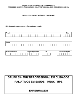 enfermagem enfermagem multi em cuidados paliativos em sa&uacute;de