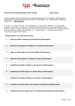 aviso de abertura de inscrições ao processo seletivo de docentes