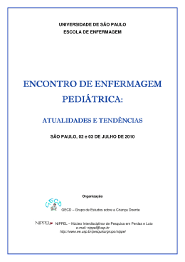 ANAIS do Encontro - Escola de Enfermagem da USP