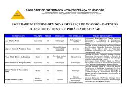faculdade de enfermagem nova esperan&ccedil;a de mossor&oacute;