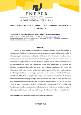 ENSINO DE ENFERMAGEM NO BRASIL