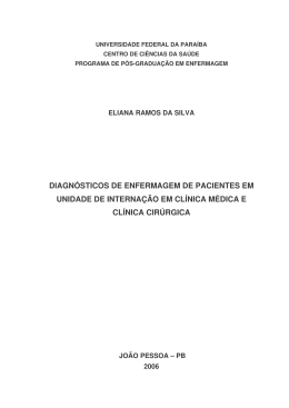 Ler Disserta&ccedil;&atilde;o - centro de ci&ecirc;ncias da sa&uacute;de - ufpb