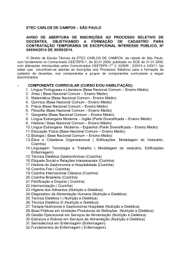 etec carlos de campos &ndash; s&atilde;o paulo aviso de abertura de inscri&ccedil;&otilde;es