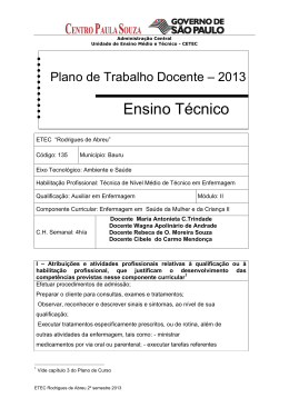 Ensino T&eacute;cnico - Etec Rodrigues de Abreu