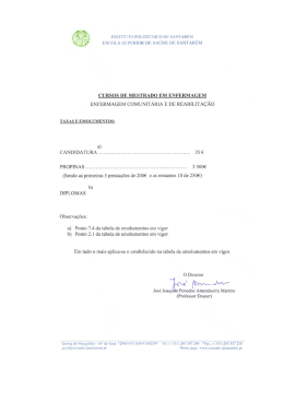 cursos de mestrado em enfermagem enfermagem comunitária e de