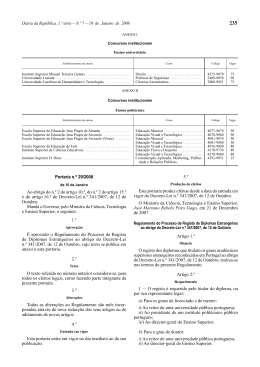 Portaria n&ordm; 29/2008