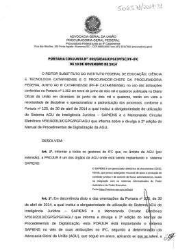 Portaria Conjunta 05/2014