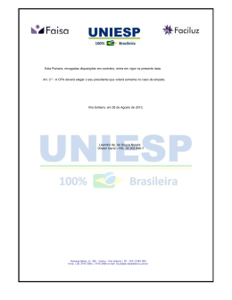 Esta Portaria, revogadas disposi&ccedil;&otilde;es em contr&aacute;rio, entra em vigor