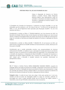srnvi&ccedil;o Puauco rwmi Conselho de Arquitetura e