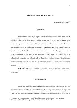 1 FATOS SOCIAIS E SOLIDARIEDADE Caroline Morais