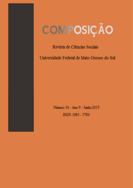 Décima Sexta edição - Composição - Revista de Ciências Sociais