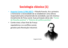 Sociologia clássica (1)