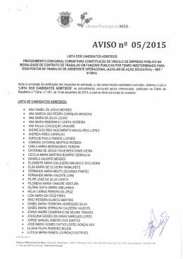 Procedimento concursal comum para