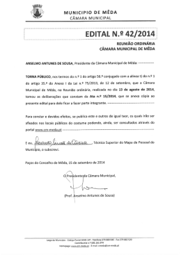 Edital N.&ordm; 42