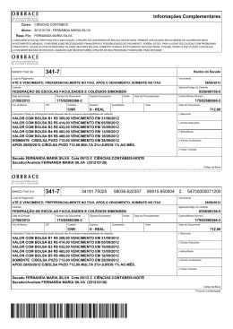 Informa&ccedil;&otilde;es Complementares