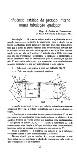 .Influência estática do pressão interno numa