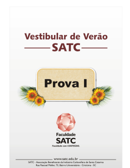 Prova I 2008/1 - PortalSatc.com