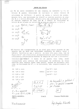 Prova de Física Resolvida Escola Naval 2008
