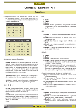 Qu&iacute;mica A &ndash; Extensivo &ndash; V. 1