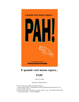 E quando voc&ecirc; menos espera... PAH! - Academia de Letras